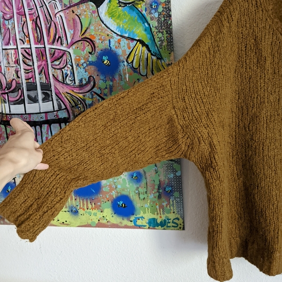 Isabel Marant Etoile Sayers Oversized Camel Sweater Alpaca Wool Blend Sz 10 XL - Picture 5 of 10